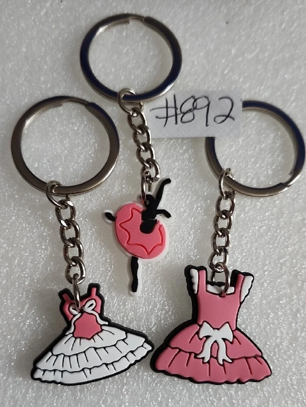Pink Ballerina Dress & Tutu Keychain Set